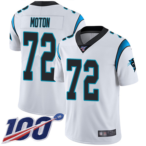 Carolina Panthers Limited White Men Taylor Moton Road Jersey NFL Football #72 100th Season Vapor Untouchable->carolina panthers->NFL Jersey